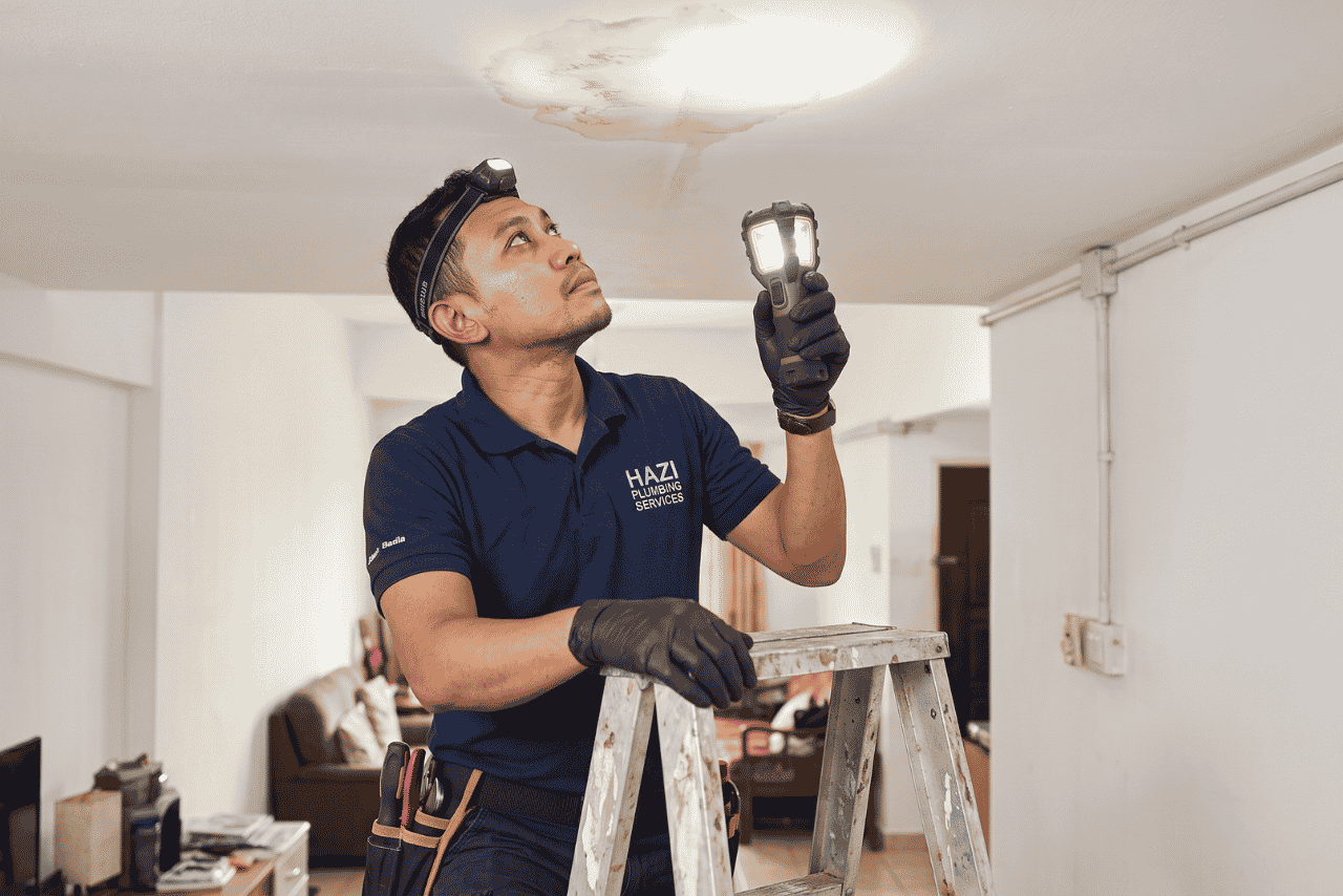 Ceiling Water Leakage Repair - Hazi Plumbing
