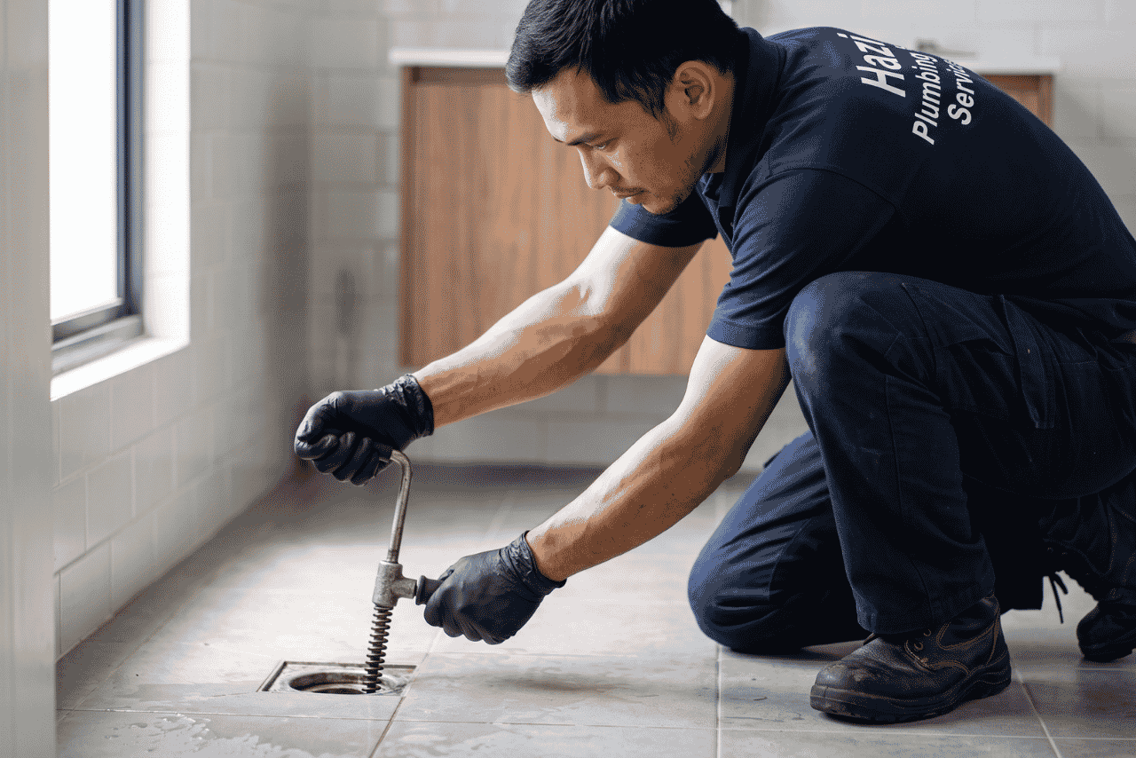 Floor Trap Blockage Removal - Hazi Plumbing