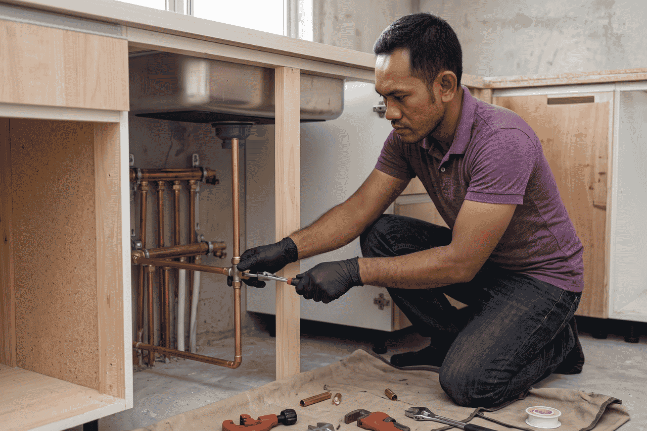 Kitchen Plumbing Installation - Hazi Plumbing