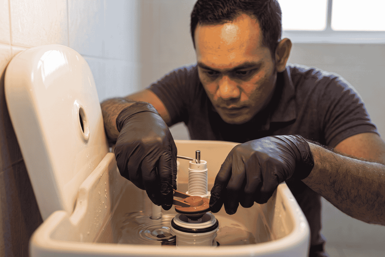 Toilet Flush Repair - Hazi Plumbing